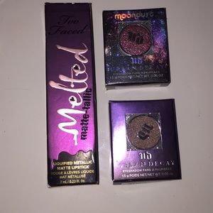 Urban Decay Eyeshadows and a Too Faced Lipstick